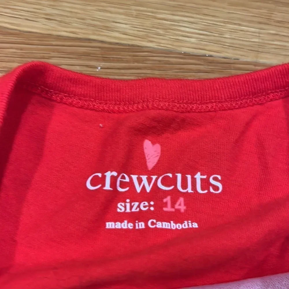CREWCUTS star long sleeve shirts size 14  .